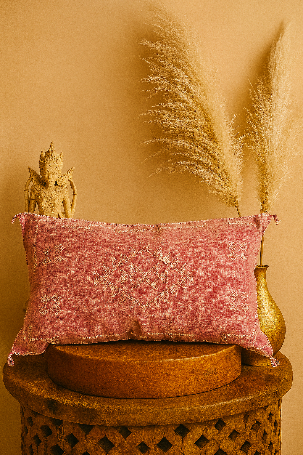 Sabra Silk Kussen Lichtroze - 95x50 cm - Afbeelding 3