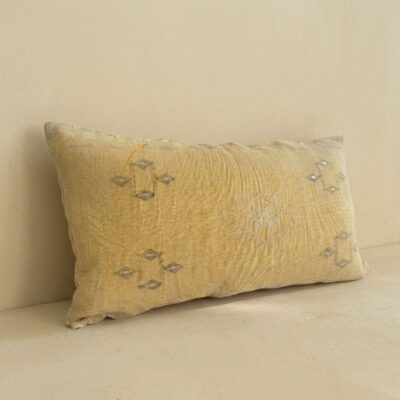 sabra_silk_kussen_geel_Handgemaakt_marrakesh