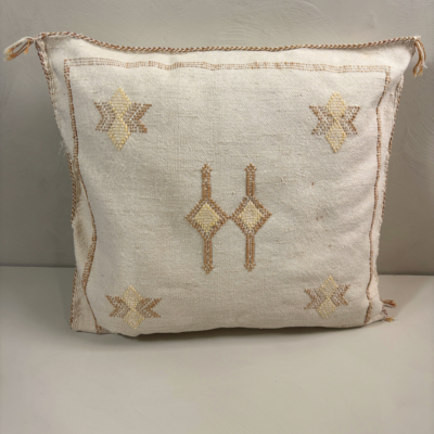 Sabra Silk Kussen Wit - 45×45 cm