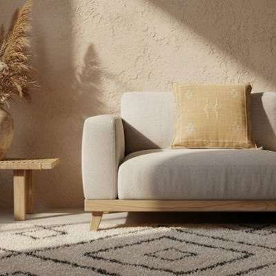 Sabra Silk Kussen Bruin uit Marokko - 45×45 cm