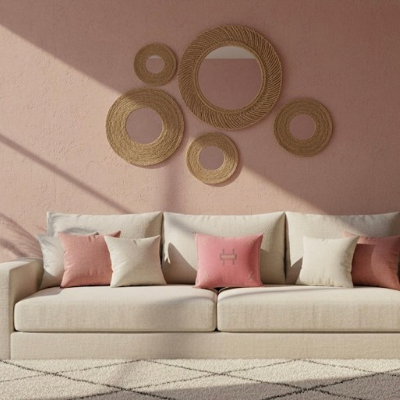 Marokkaans Sabra Silk Kussen Felroze - 50×50 cm