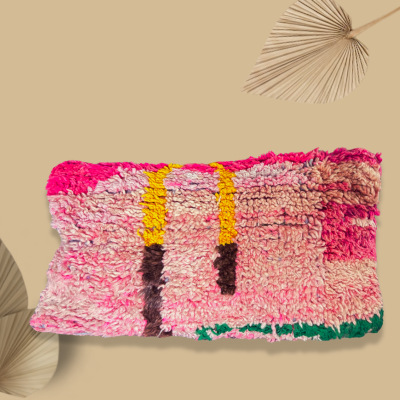 Marokkaans Boujaad kussen 35x60 cm- Handgemaakt Atlasgebergte - Casa with a Soul