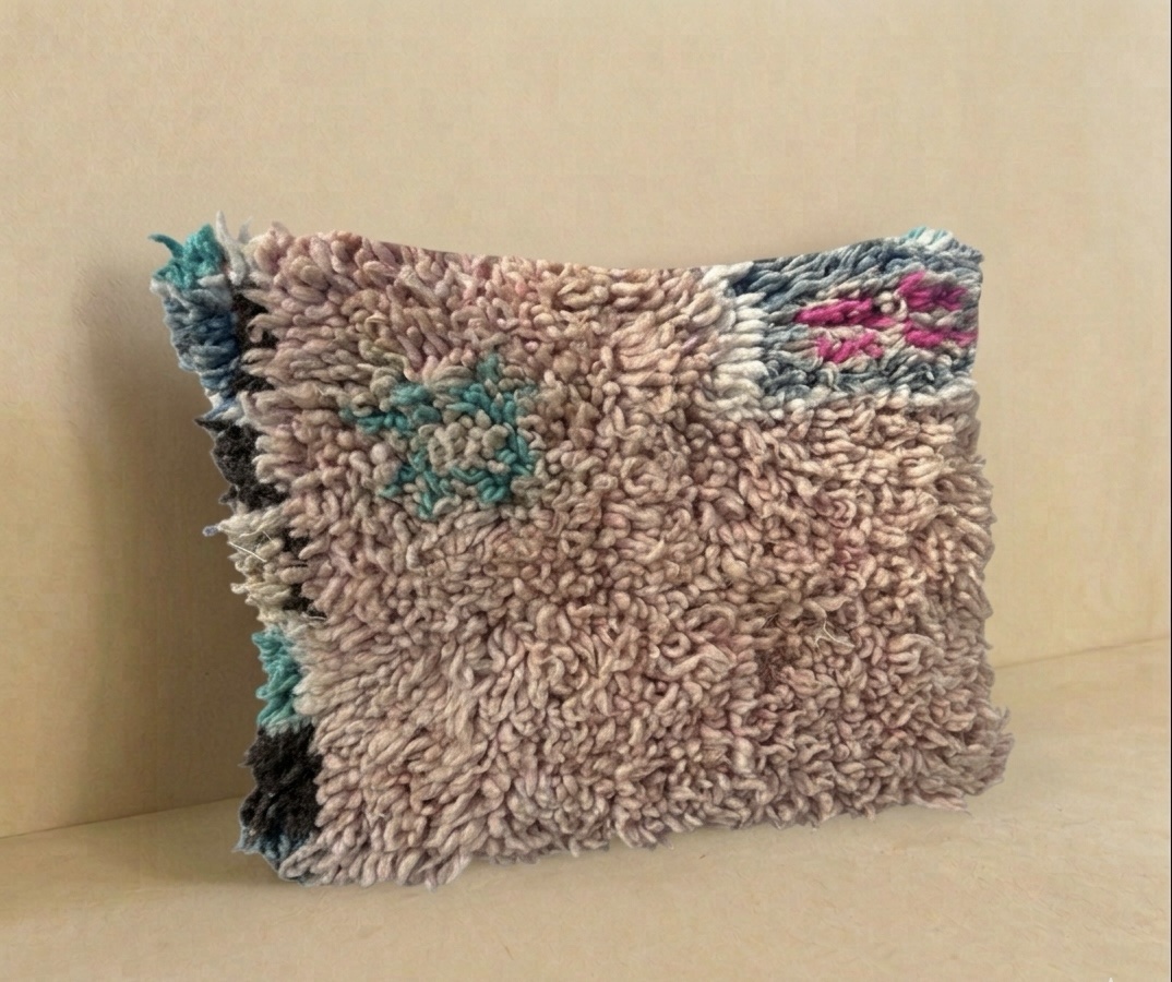 Marokkaans Berber Kussen Bruin - 40x40cm