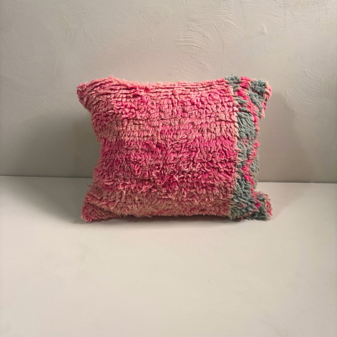 Roze Berber Kussen 40x45 cm - Handgemaakt - Afbeelding 2