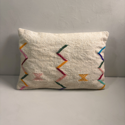 Boujaad kussen wit 60x40 cm –  Marokko