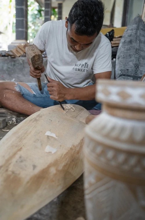 Sumba Vaas XL – Handgemaakt Kunstwerk uit Bali - Afbeelding 3