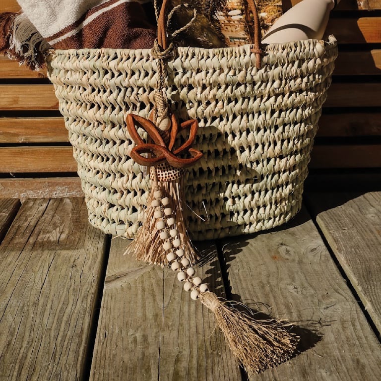 Decoratieve Hanger met Kralen en Kwastje – uit Bali