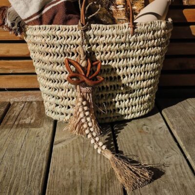 Decoratieve Hanger met Kralen en Kwastje – uit Bali