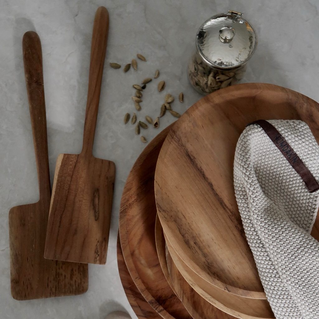 Teak houten spatel, handgemaakt in Bali
