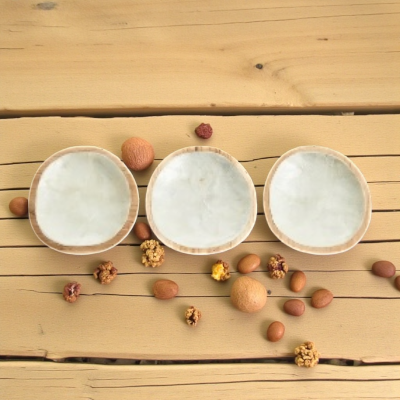 Houten Schaaltje van Capiz Schelp – Handgemaakt Bali