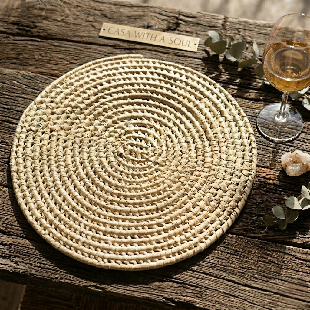 Handgeweven Placemat van 42 cm - Luxe vanuit Bali