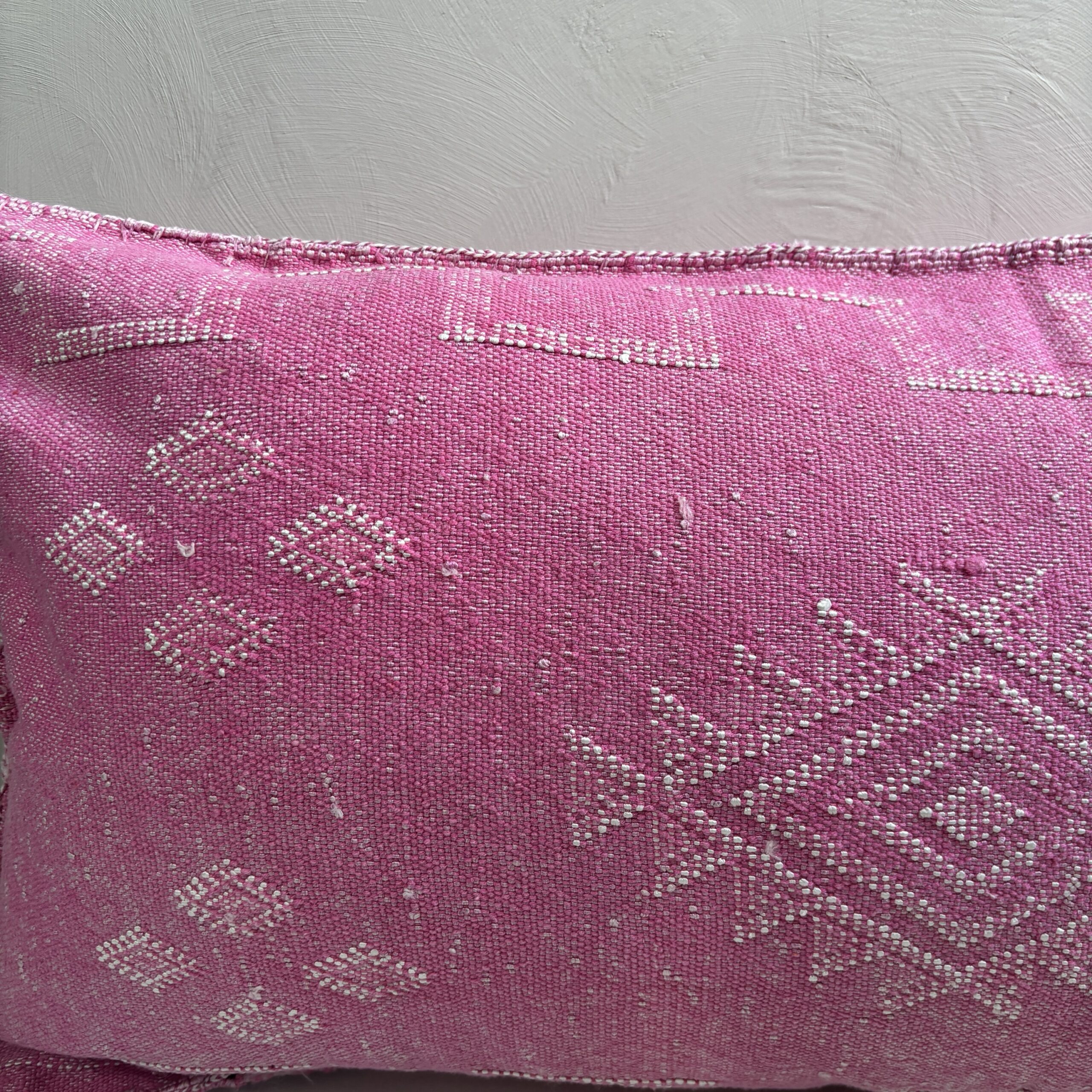 Handgemaakt Sabra Silk Kussen - Fuchsia 95x50 cm - Afbeelding 3
