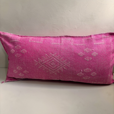 Handgemaakt Sabra Silk Kussen - Fuchsia 95x50 cm