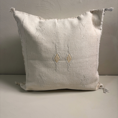 Wit Sabra Silk Kussen 45x45 cm – Marrakesh