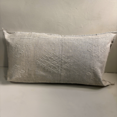 Lichtbeige Sabra Silk Kussen – Marrakesh Handgemaakt