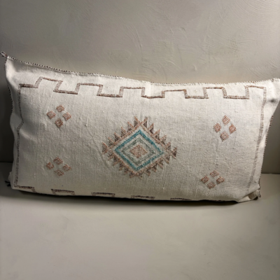 Sabra Silk Kussen Wit 95x50 cm – Marokko