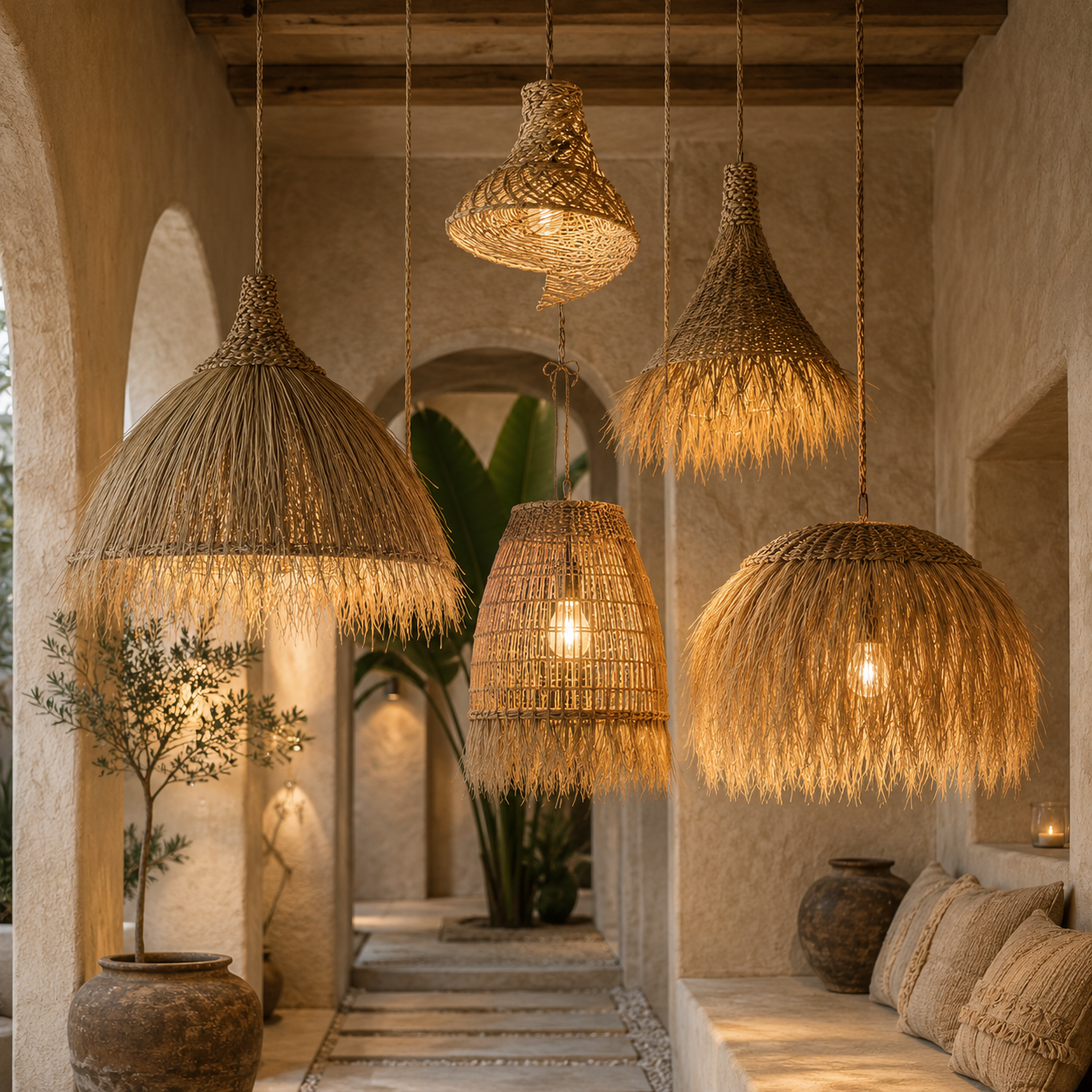 hanglampen_kappen_bohemian_luxe_handgemaakt_Bali_marokko Bohemian lampenkappen, handgemaakt in Bali en Marokko